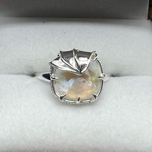 Fragrant Jewels Snow Dragon Satin Ring Sz 7 Sterling Silver 925